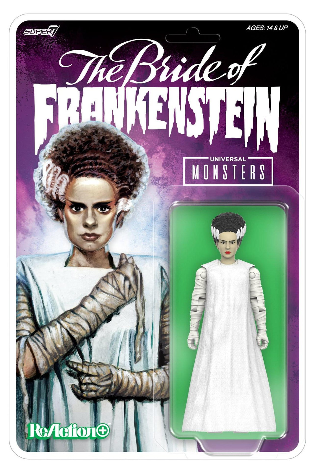 Super7 Universal Monsters ReAction+ Actiefiguur Golf 02: Bride of Frankenstein