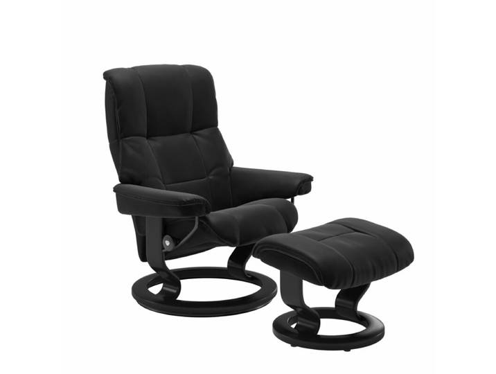 Stressless Mayfair Sessel Classic - Leder Paloma Black - Buche Holzfarbe Schwarz - ohne Zusatzausstattung Modern, Skandinavisch, Zeitlos