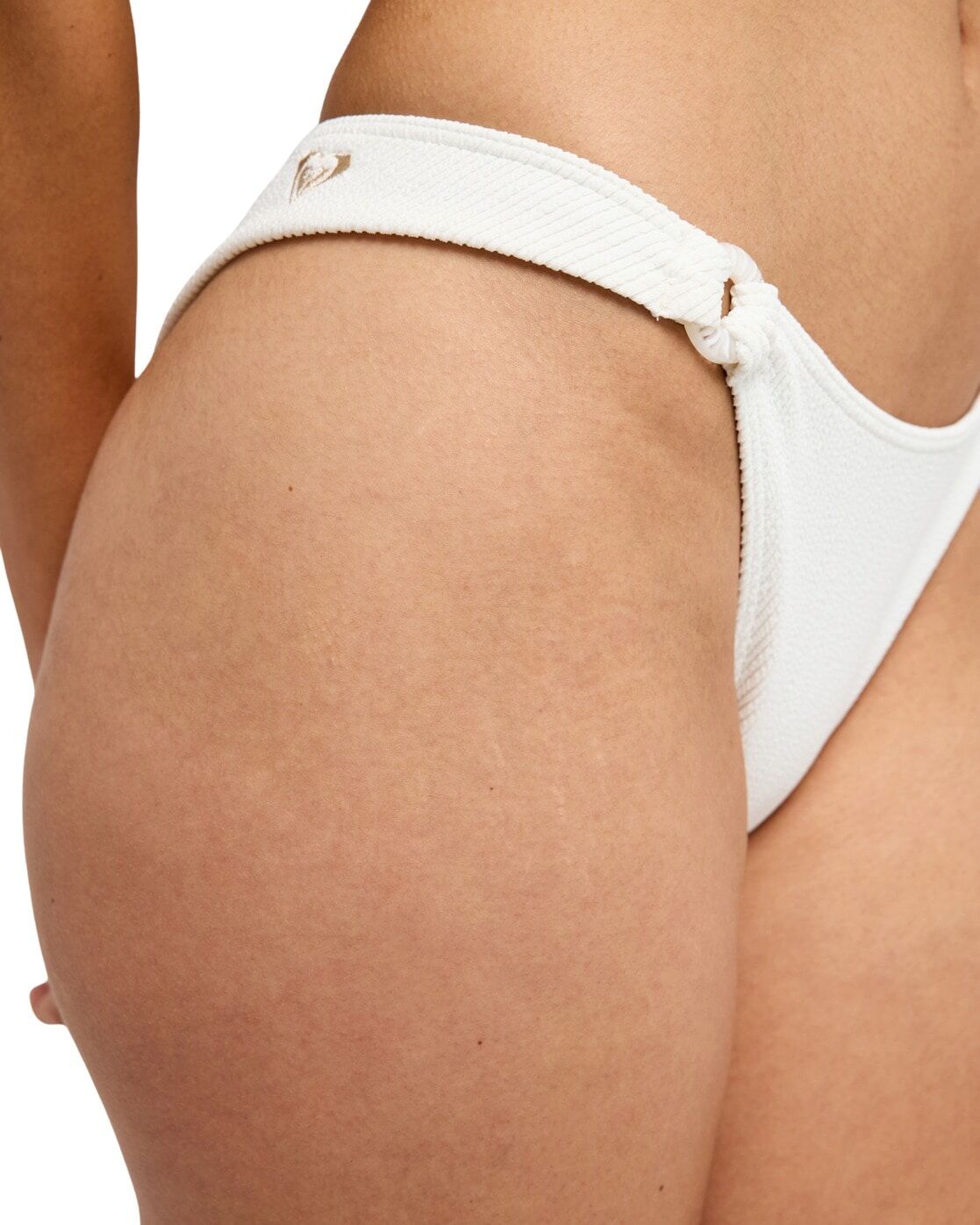 Bikini-Hose ROXY "Roxy Sunshine Cheeky", Damen, Gr. L, weiss (cloud dancer), Obermaterial: 89% Polyester, 11% Elasthan., Badehosen Bikini-Hose cloud dancer L