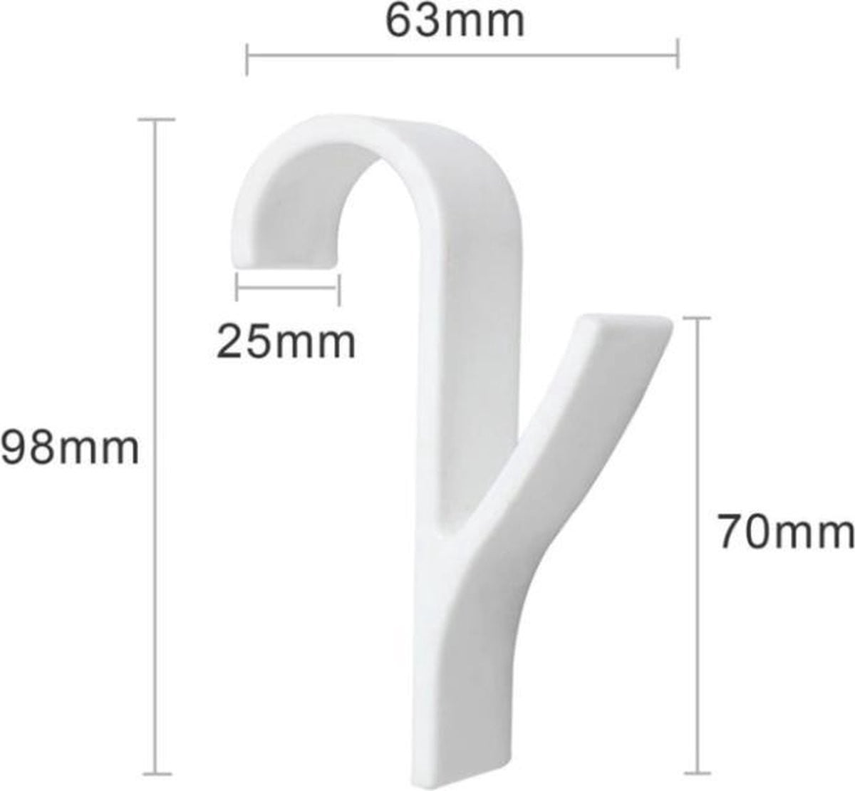 Heble® Set van 5 Handdoekhaakjes voor de Radiator