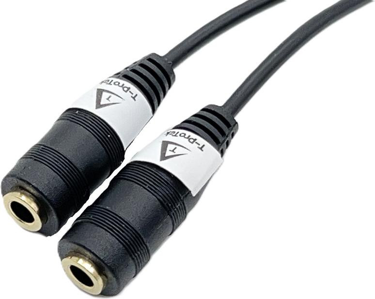 T-ProTek Y-adapter AUX-splitter met 3,5 mm stekker voor hoofdtelefoon