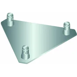 Alutruss TRILOCK E-GL33 Boden/Wandplatte QTGE male, Montage Lichttechnik