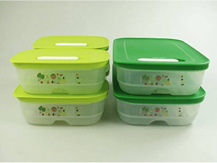 TUPPERWARE Kühlschrank 1,8 L flach (2) + 800 ml limette (4) KlimaOase P 23918