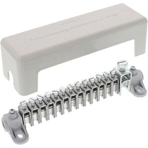 DEHN Potenzialausgleichsschiene 563 030, Messing, 13 Leitungsanschlüsse bis 25 mm², für innen