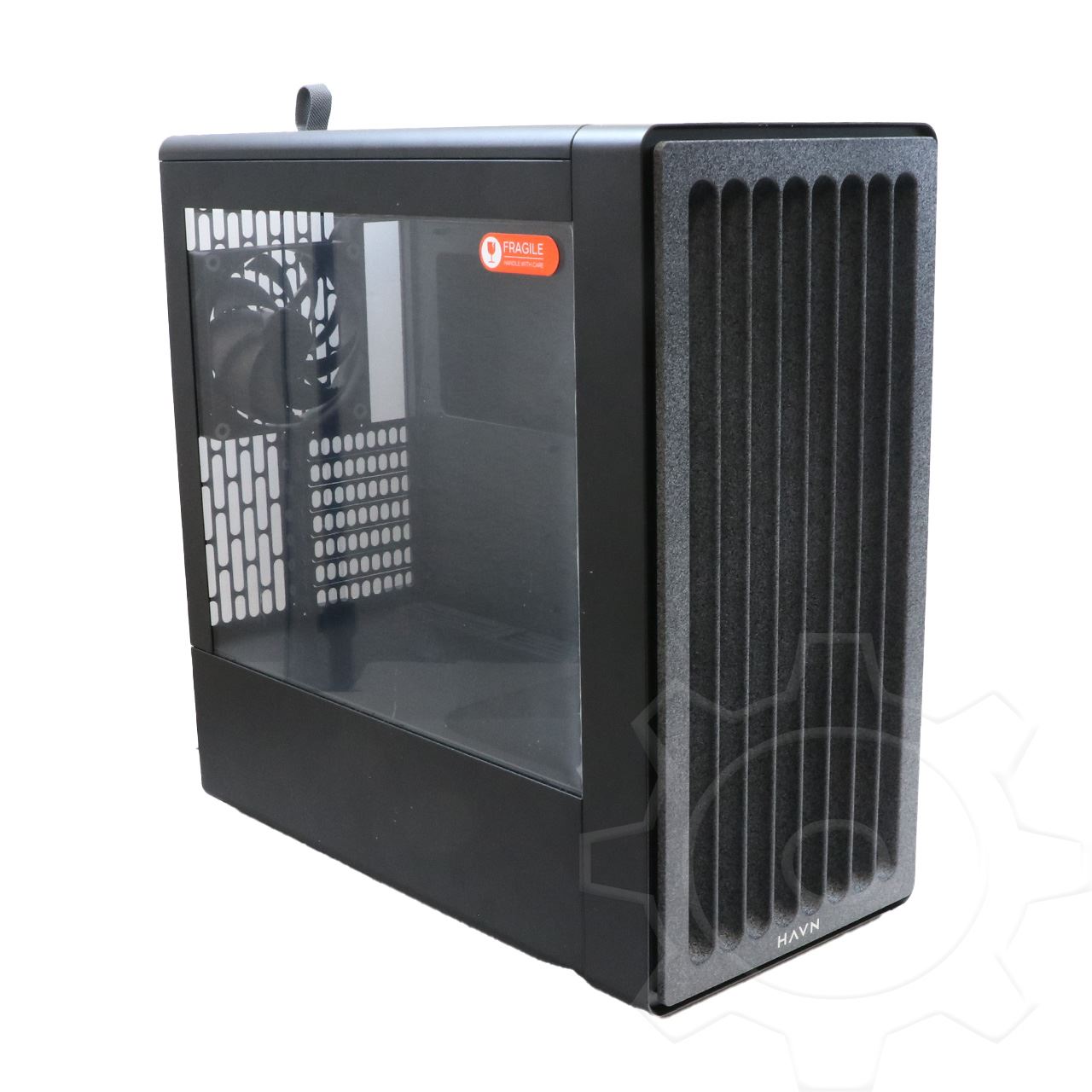 HAVN BF 360 Flow PC-Gehäuse, Midi-Tower, E-ATX, Tempered Glass - schwarz