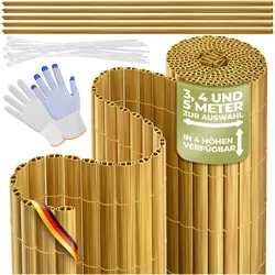 Kesser, Sichtschutz, PVC Sichtschutzmatte Balkonverkleidung Windschutz Sichtschutzzaun (500 cm)