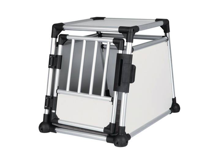 Tiertransportbox TRIXIE Aluminium M , silber (silberfarben), B:55cm H:62cm T:78cm, Aluminium, Tiertransportbehälter, Tiertransportbox