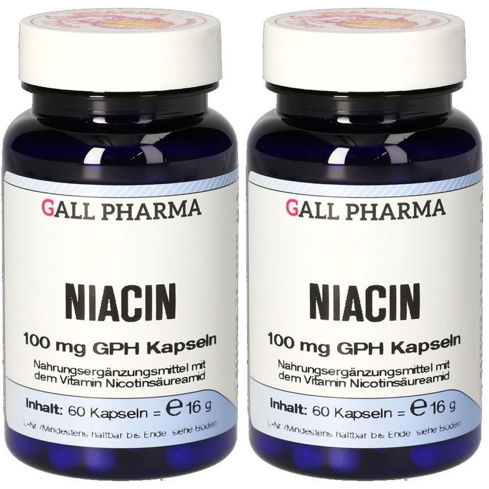 Niacin 100 mg GPH Kapseln x2 2x120 St