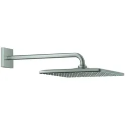 Grohe Rainshower Kopfbrauseset 26564DC0 supersteel, Brausearm 42,2 cm, mit Durchflussbegrenzer
