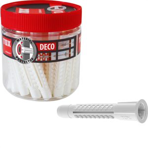 Tox Dübel 016260051, Allzweckdübel Deco 8/49, 8 x 49mm, Universaldübel, 85 Stück