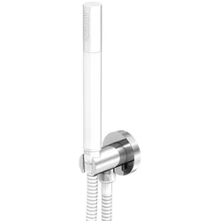 Steinberg Serie 100 Wandhalterung für Brausen inklusive Brauseanschlussbogen, 1001667, Farbe: Chrom