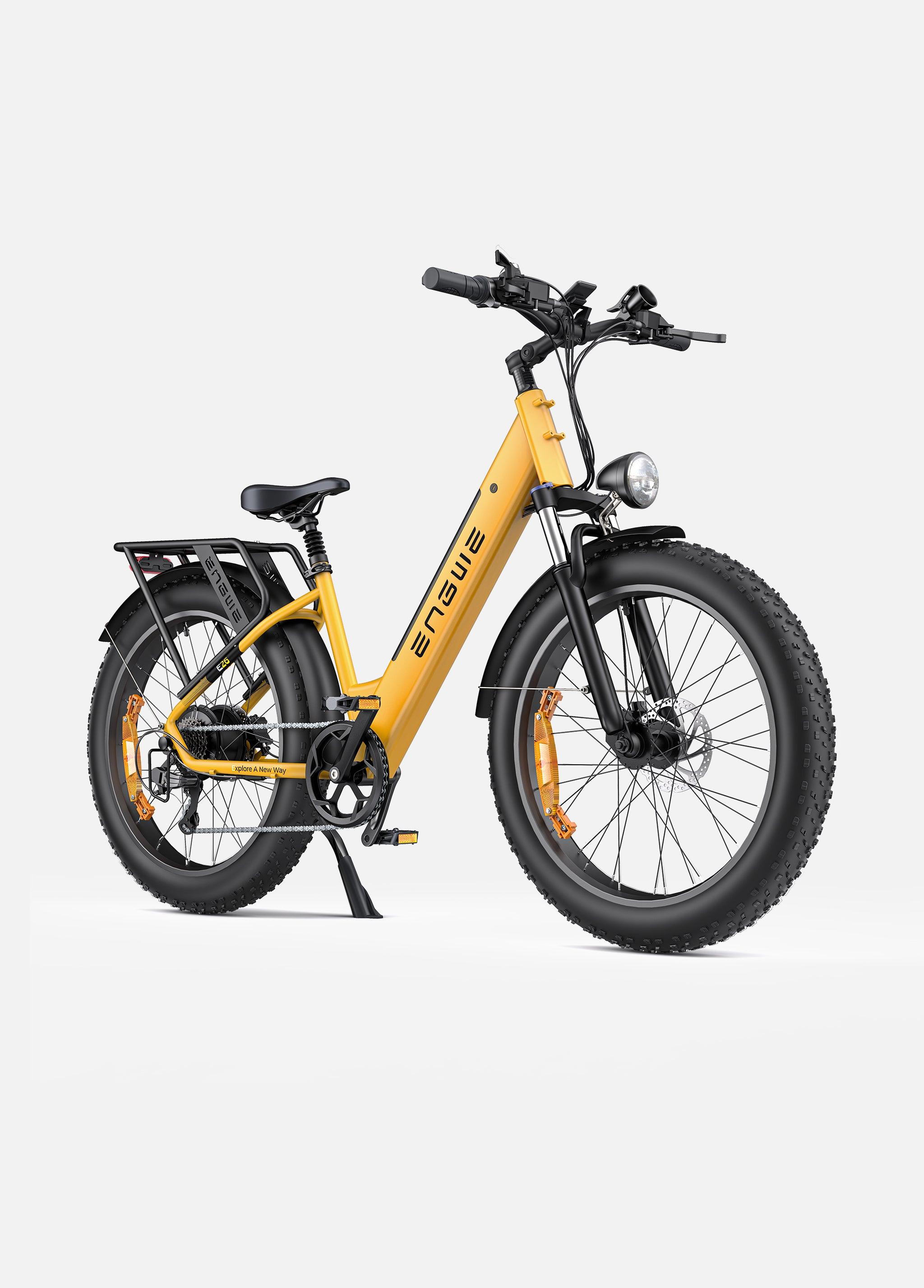 ENGWE E26 E-Bike 26 Zoll, 250 W, 768 Wh Akku, 70 Nm, Tiefeinstieg, Gelb