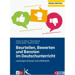 Beurteilen, Bewerten und Benoten im Deutschunterricht, Schulbücher von Hübner, Robertoua, Florian, Brandl, Tilman von, Brand