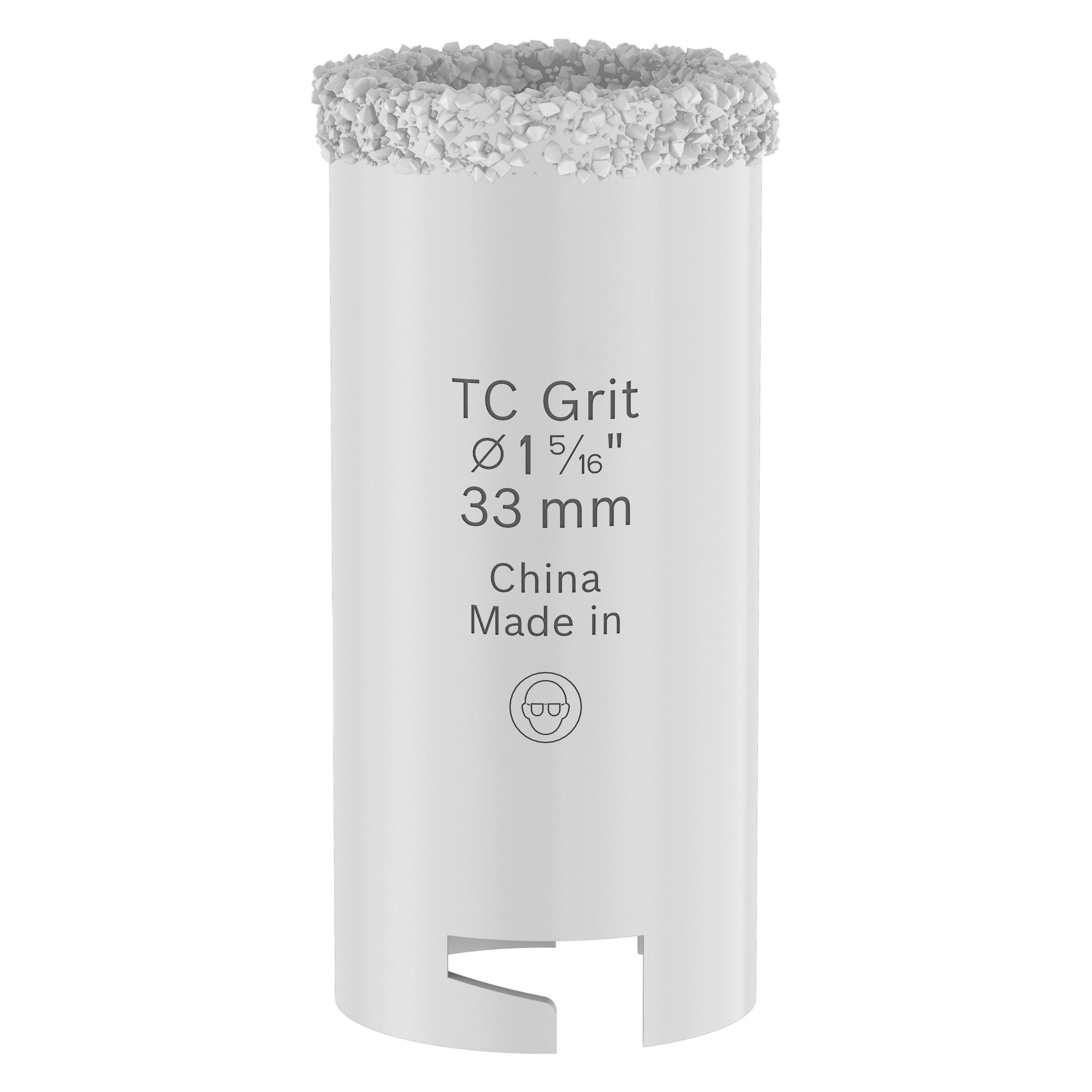 Bosch Professional Zubehör Brick and Soft Tiles Arbored Lochsäge, 33 mm (33 mm) (2608594532)