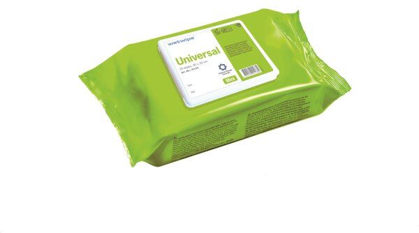 Wet Wipe Universal, Mini, 25 Wipes