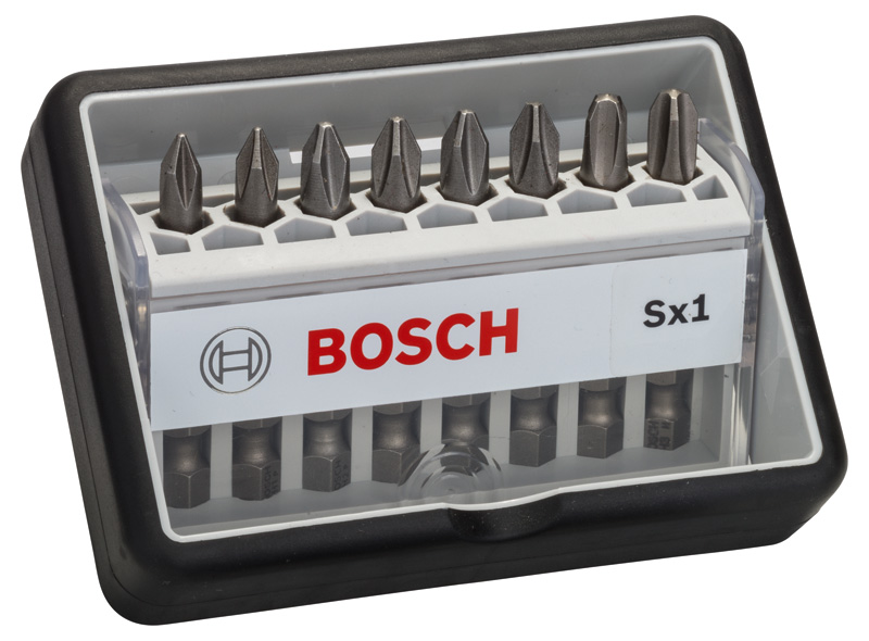 Bosch 8-tlg. Schrauberbit-Set, Robust Line, Sx PH, Extra Hard-Ausführung 2607002556