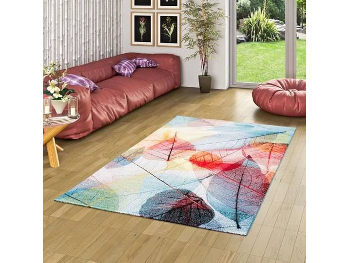 Pergamon - Faro - Tapis de designer - motif tropical feuilles multicolore - 200x290 cm