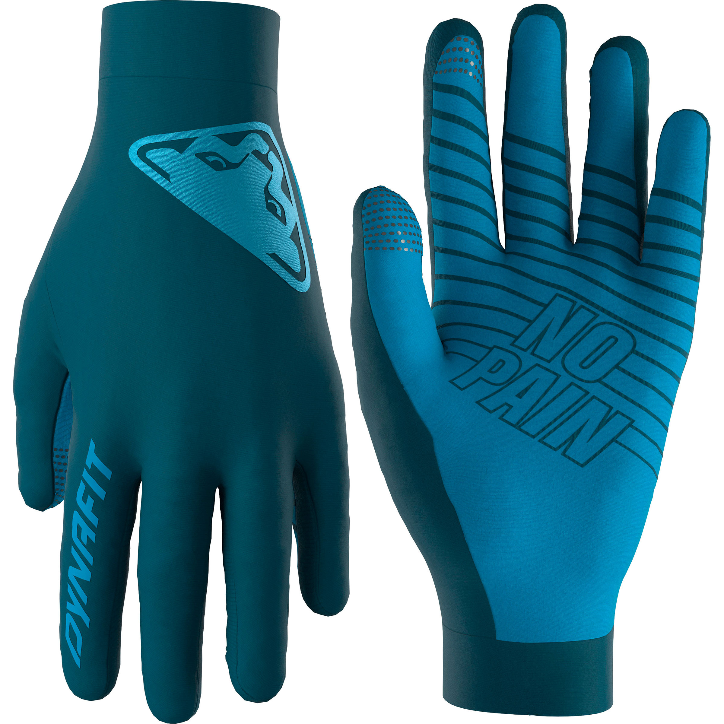 Dynafit Upcycled Light Fingerhandschuhe blau Größe XS Laufen Elastisch
