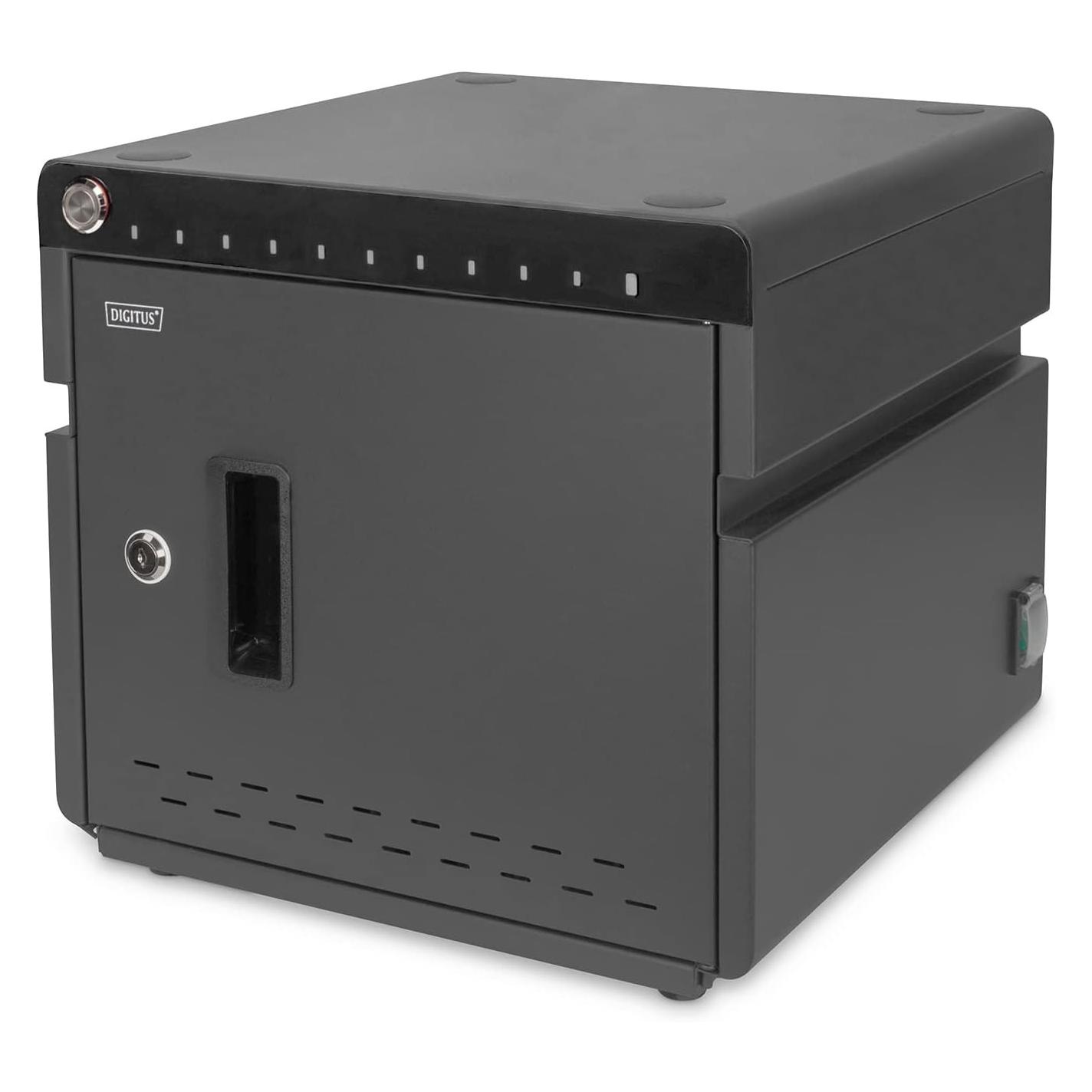 Digitus Mobiler Desktop Ladeschrank für Notebooks/Tablets bis 14 Zoll, UV-C, USB-C (DN-45004)