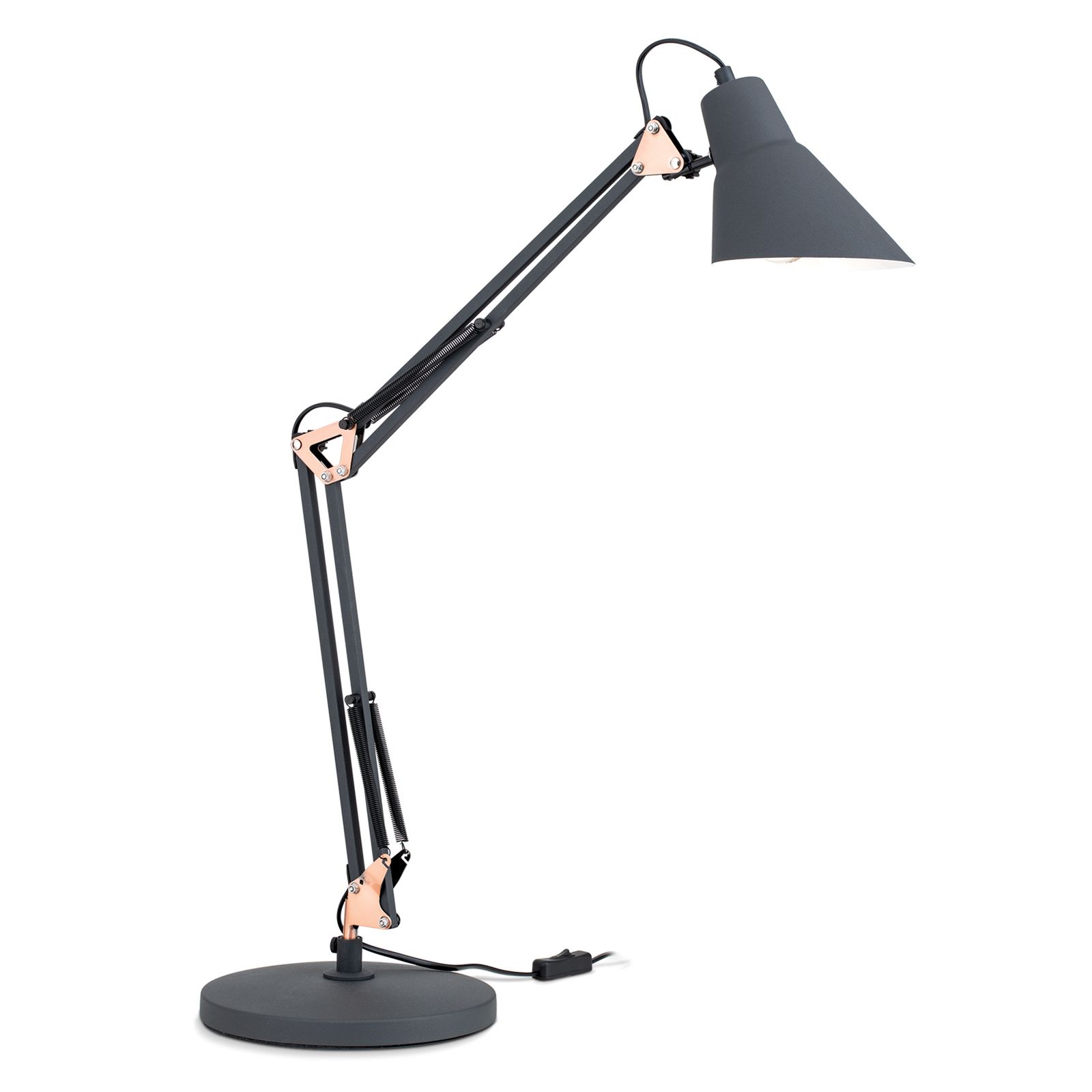Orion Leuchten Tischleuchte BACHELOR schwarz LA 4-1188 schwarz-cu 9003090257331