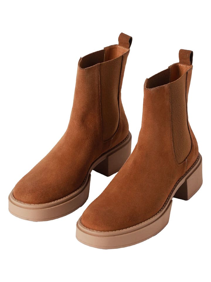 TATUUM Chelsea Boots in Hellbraun - 40