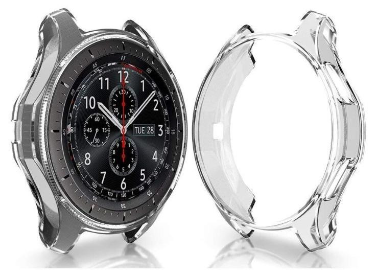 DrPhone AC4 TPU Case Bescherm Cover voor Galaxy Watch 4 42mm Classic - Transparant