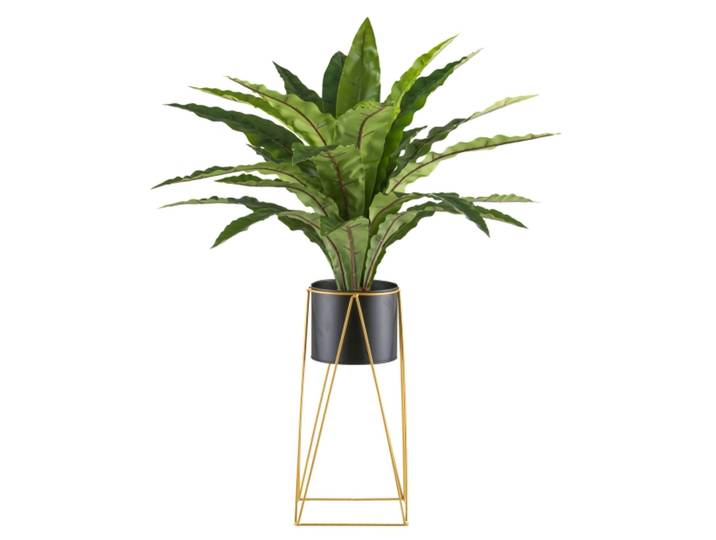 Kunstpflanzen Asplenium im Metalltopf Auf Metallrack H: 105 cm Gasper