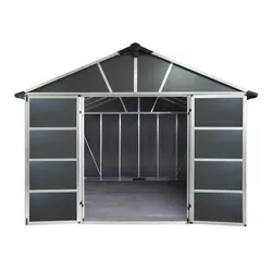 Palram - Canopia  Yukon 3.3 x 2.7 Gerätehaus inkl. Fußboden, anthrazit