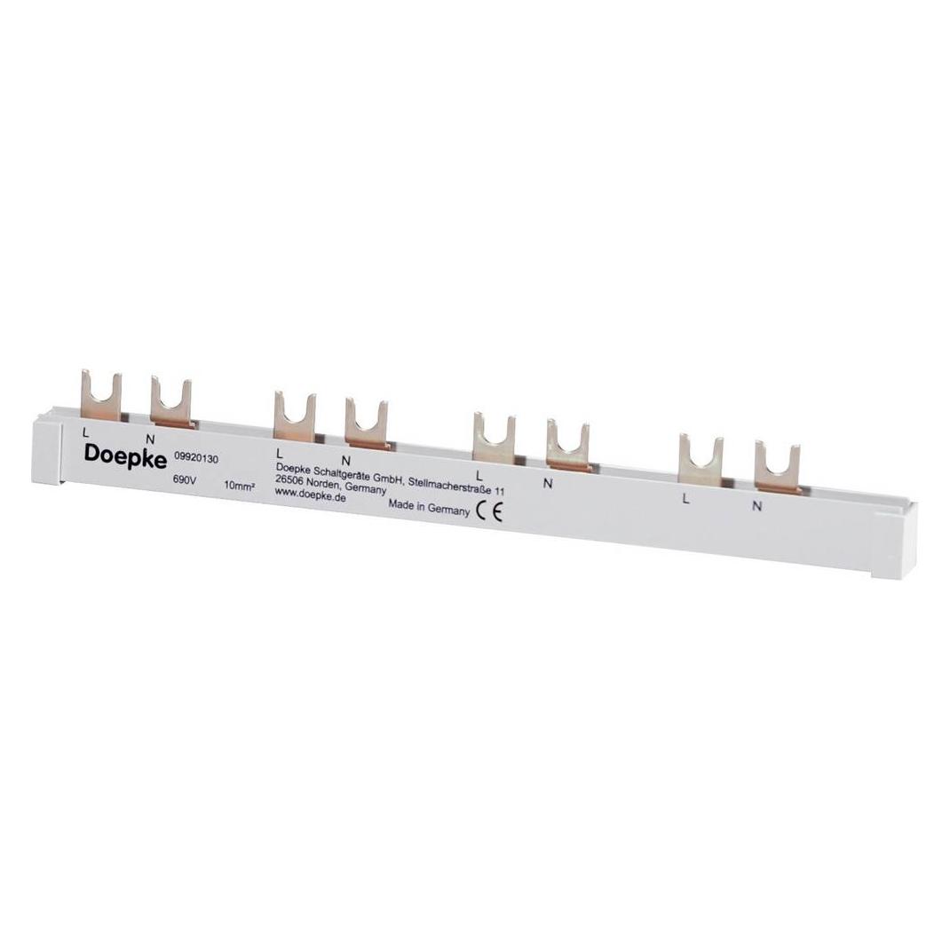 Doepke Phasenschiene 1ph 17,5mm 212mm 10qmm 100A Gabel isoliert (09920130)