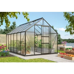 Vitavia Gewächshaus "Merkur 9900",schwarz,9,9 m2