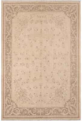 Treasured Knots Artisan Oushak Open Field Hand-Knotted Wool Area Rug