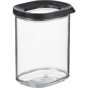 Mepal Vorratsdose Modula Mini, aus Kunststoff, 0,375 Liter, transparent / schwarz, luftdicht