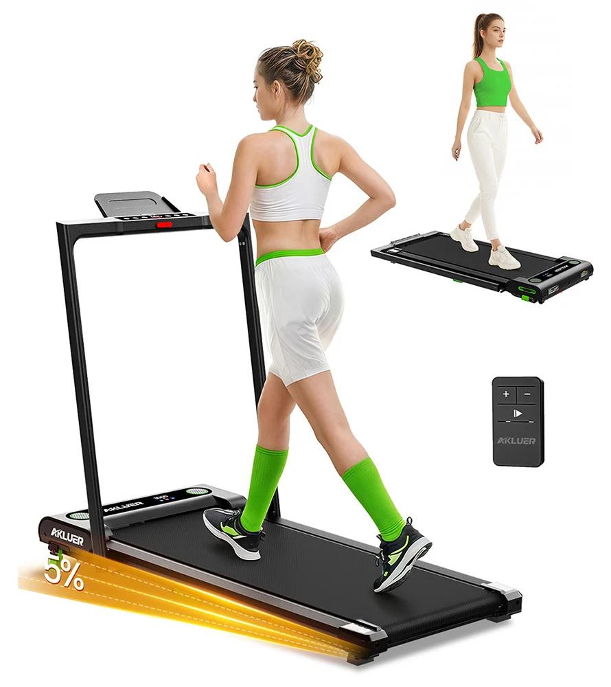 Laufband - 480L-B Manuelle Steigung - 2,5 PS leiser Motor - 0,97-6,44 km/h - Verstellbare Steigung - Klappbar - 150 kg Belastbarkeit - Schwarz