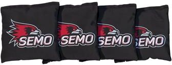Skip's Garage Southeast Missouri State University Redhawks Black Cornhole Bags