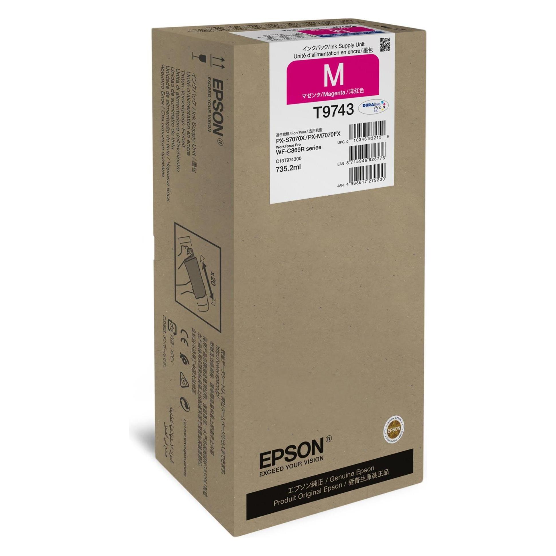 Epson Ink tank 84,000 pages WF-C869R (M) (C13T974300)