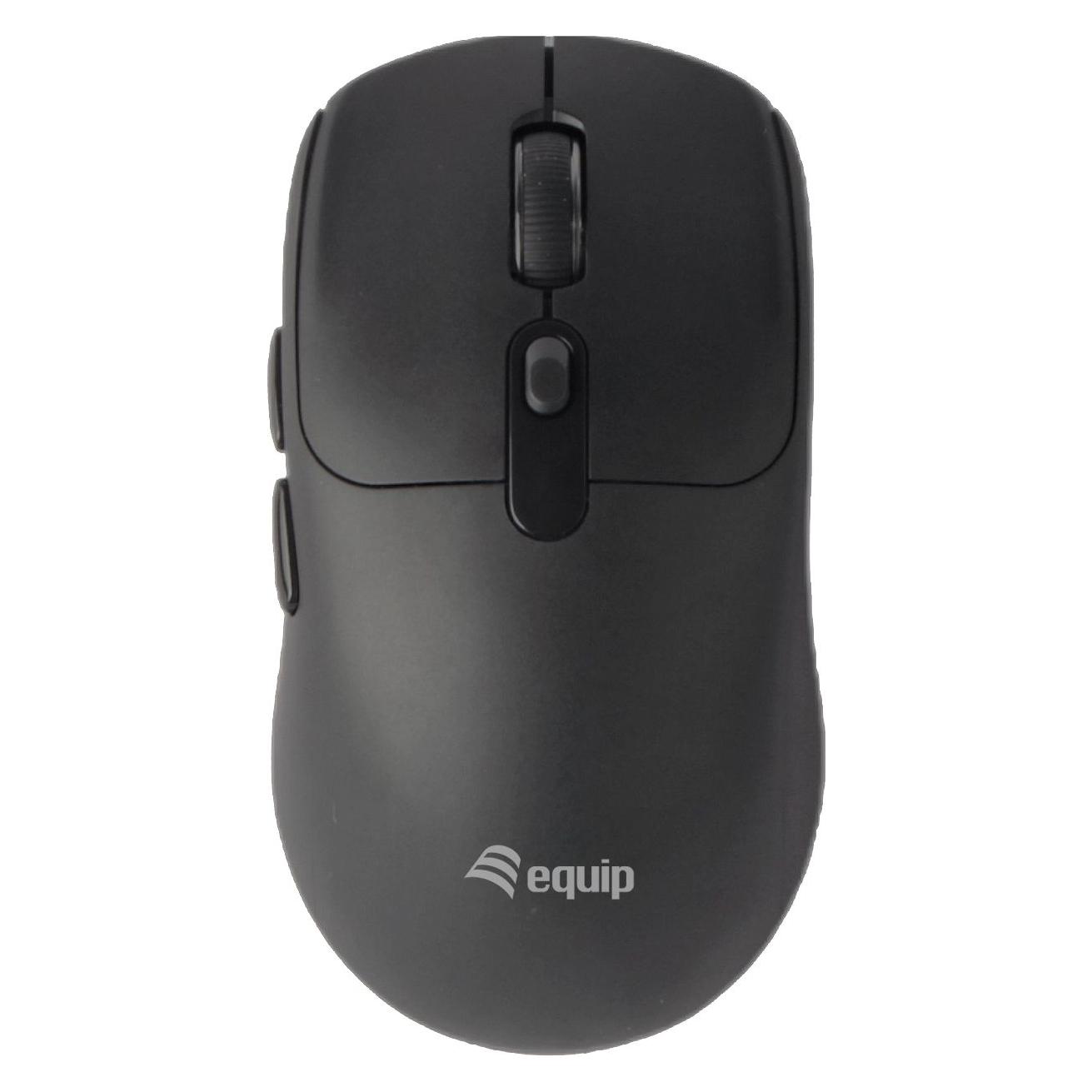 equip Kompaktmaus Wireless Dual Mode 6Btn L+R schwarz (Kabellos) (245123)