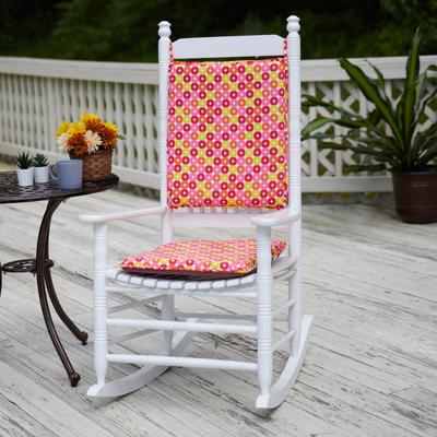 Klear Vu Reversible Chenille Rocking Chair Cushion Set