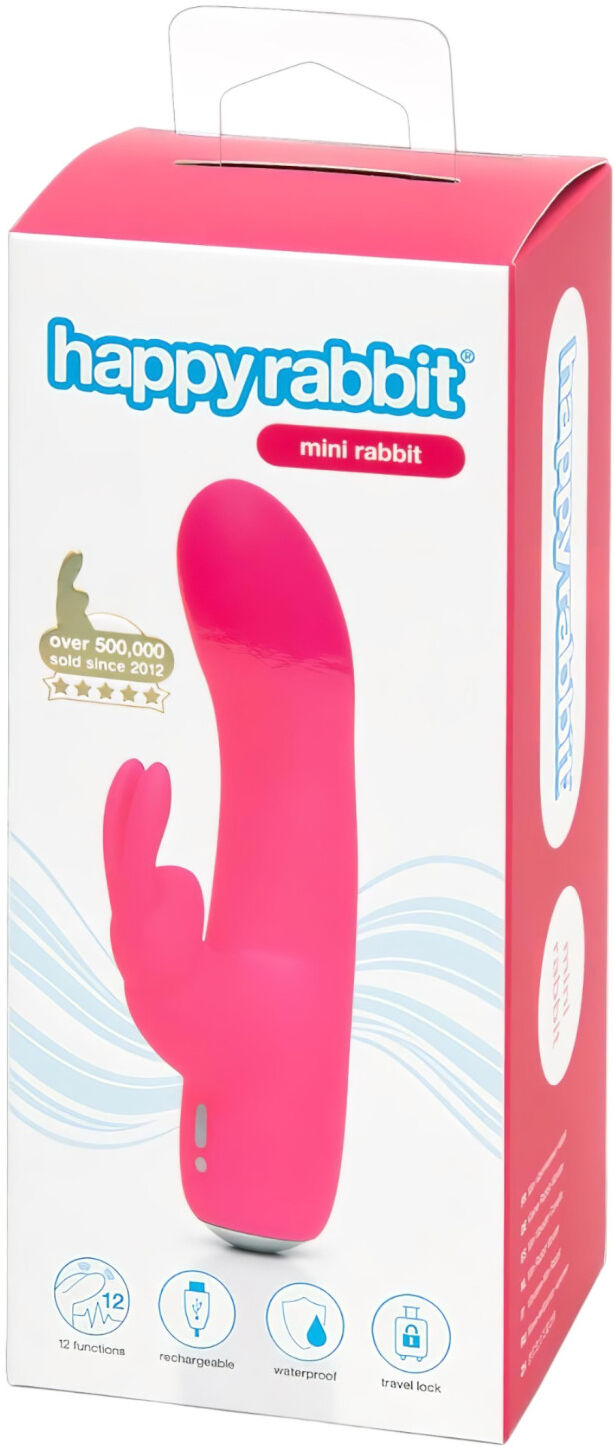 Happyrabbit - Mini Rabbit Vibrator - Genopladelig - Pink