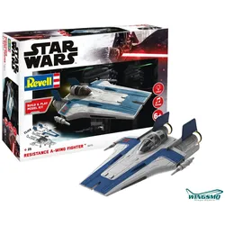 Revell Star Wars Resistance A-Wing Fighter Blau 1:44 06773