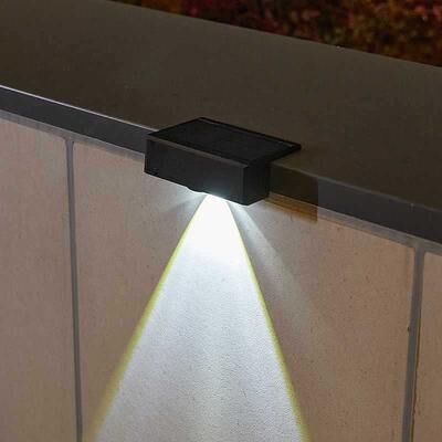 Evergreen Home Goods Ultra Bright Solar Lights Outdoor, Waterproof Garden Wall Lamp, Decorative Induction Lighting white 1 Pcs