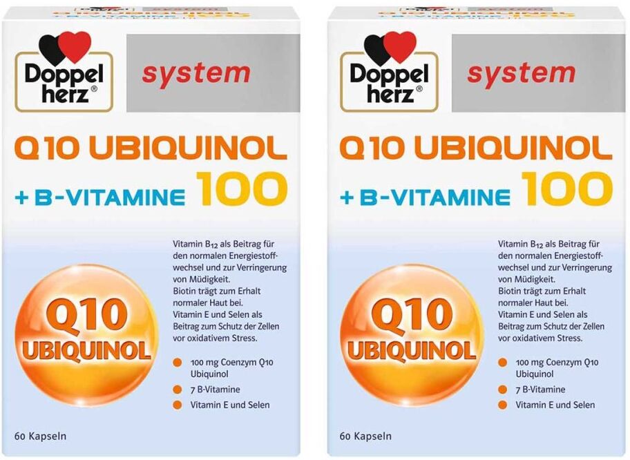 Doppelherz Q10 Ubiquinol 100 System Kapseln 2x60stk