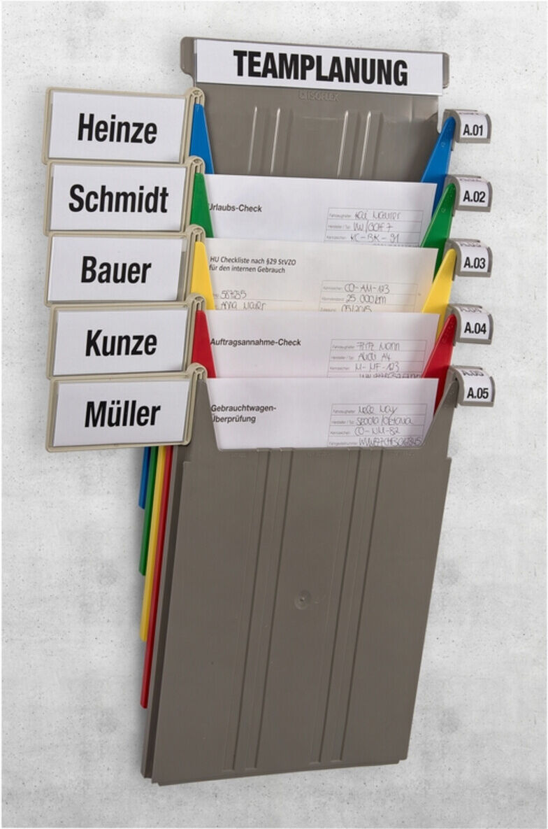 Eichner Wandsortierer "FLAT" Ablagefach, gelb, für A4 hoch Belege (9218-05056-040)