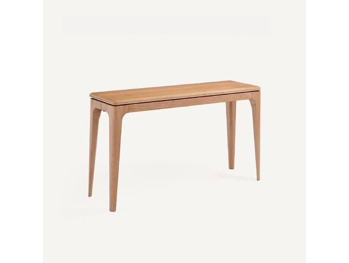 AM.PM Console table extensible, en chêne massif et plaqué chêne, SANARA Beige