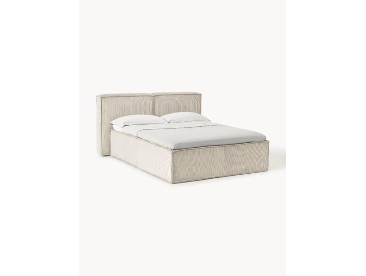 Cord-Boxspringbett Lennon