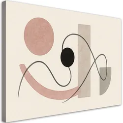 LEINWANDBILD Kreise Linien Abstraktion Minimalismus 120x80cm