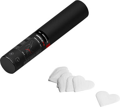Magic FX Handheld 28cm White Hearts Weiß