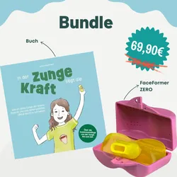 Kinder-Bundle: FaceFormer ZERO + Buch "In der Zunge liegt die Kraft" - Rosa