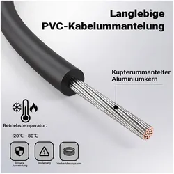 Wiltec, Starthilfe, Starthilfekabel 3000A 50mm2 4m Überbrückungskabel Auto Starterkabel