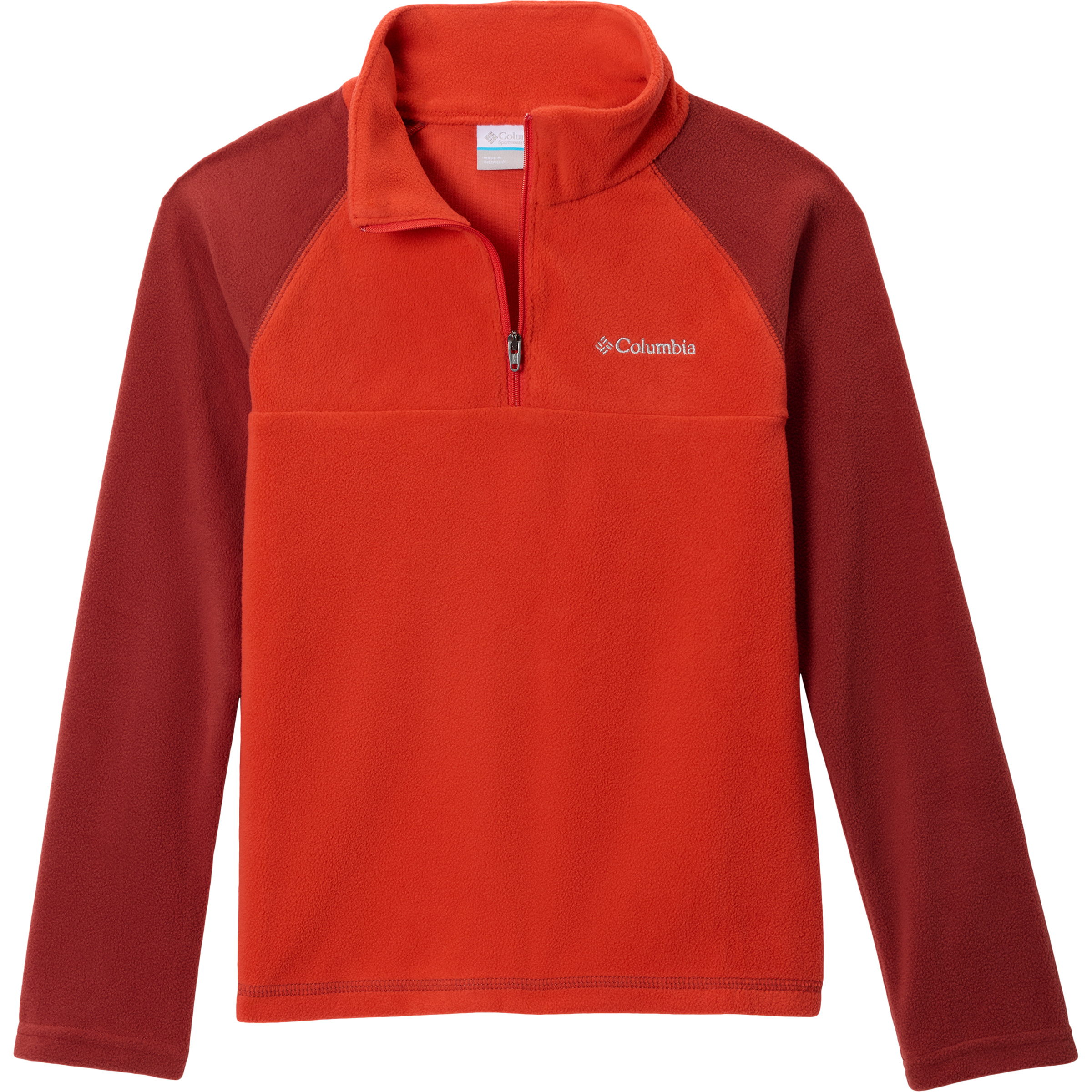 Columbia Glacial Half Zip Kinder Pullover rot Größe 140 Trekking Atmungsaktiv
