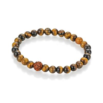Armband FIRETTI "Schmuck Geschenk Armschmuck Armkette Edelstein Farbstein", braun (dunkelbraun, hellbraun, schwarz, dunkelbraun, hellbraun, schwarz), Armbänder, Damen, 18cm, Stein, Armband, mit Edelsteinkugeln, Kristallstein
